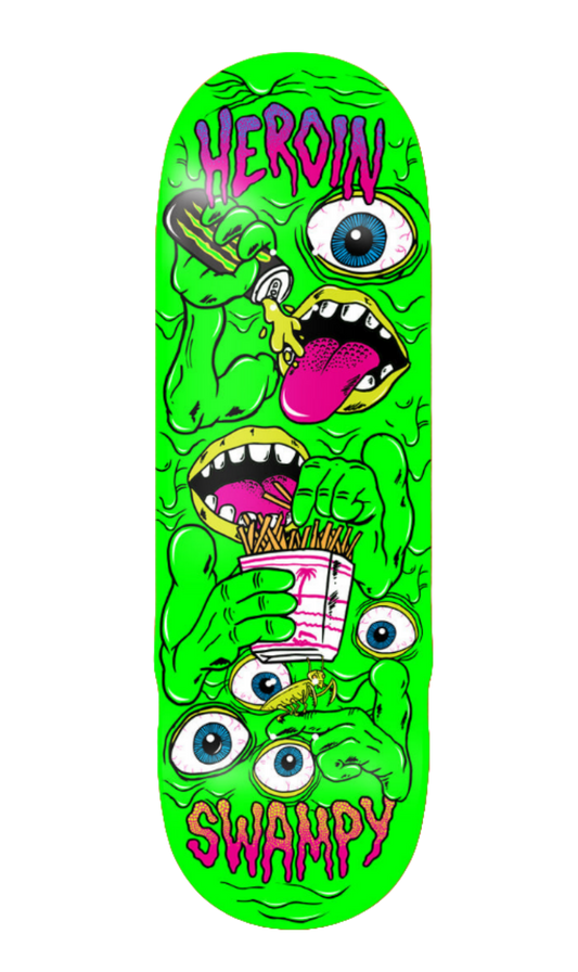 Heroin - Swampy Mutate Or Die 10.2" Shaped Deck