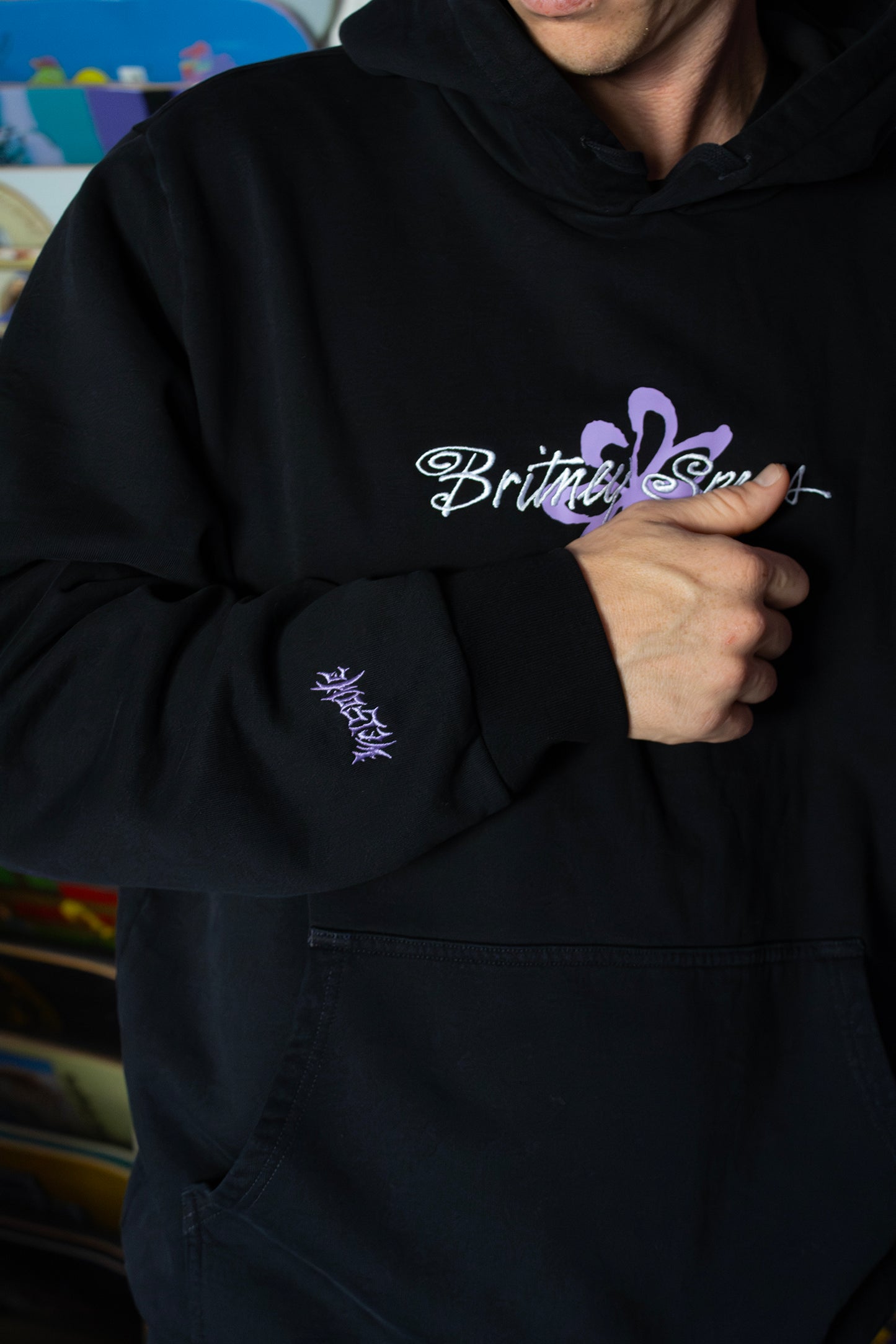 Welcome x Britney - Flower Pigment-Dyed Hoodie