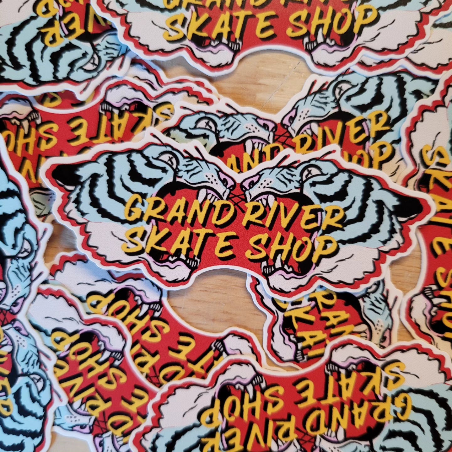 Grand River Stickers - Tiger Head