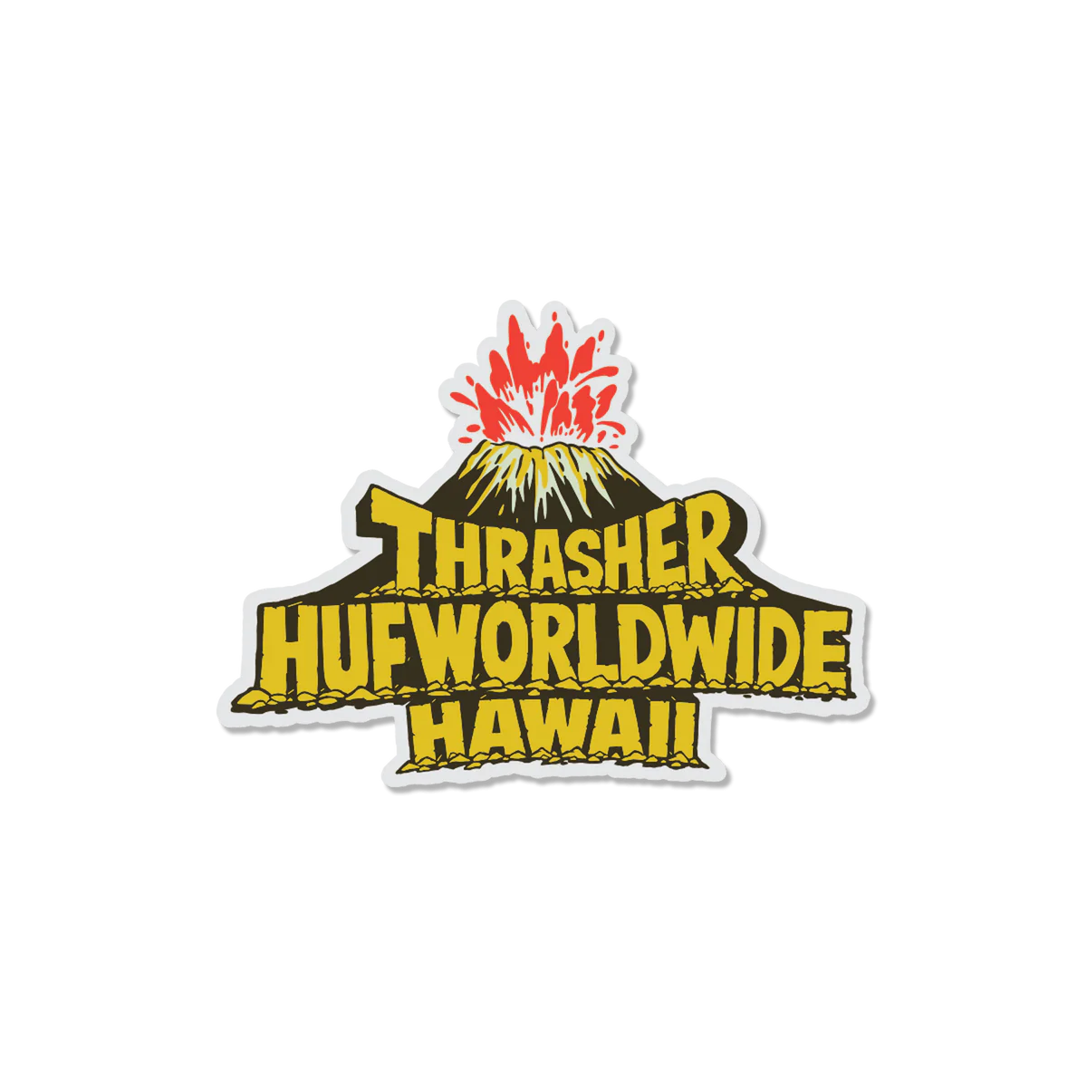 HUF x Thrasher - Meltdown Sticker