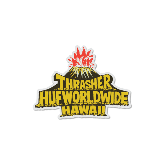 HUF x Thrasher - Meltdown Sticker