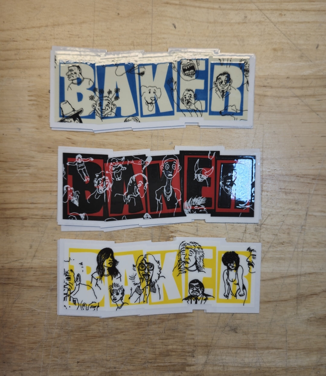 Baker - Sketch Logo Stickers