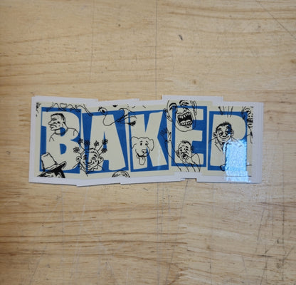 Baker - Sketch Logo Stickers