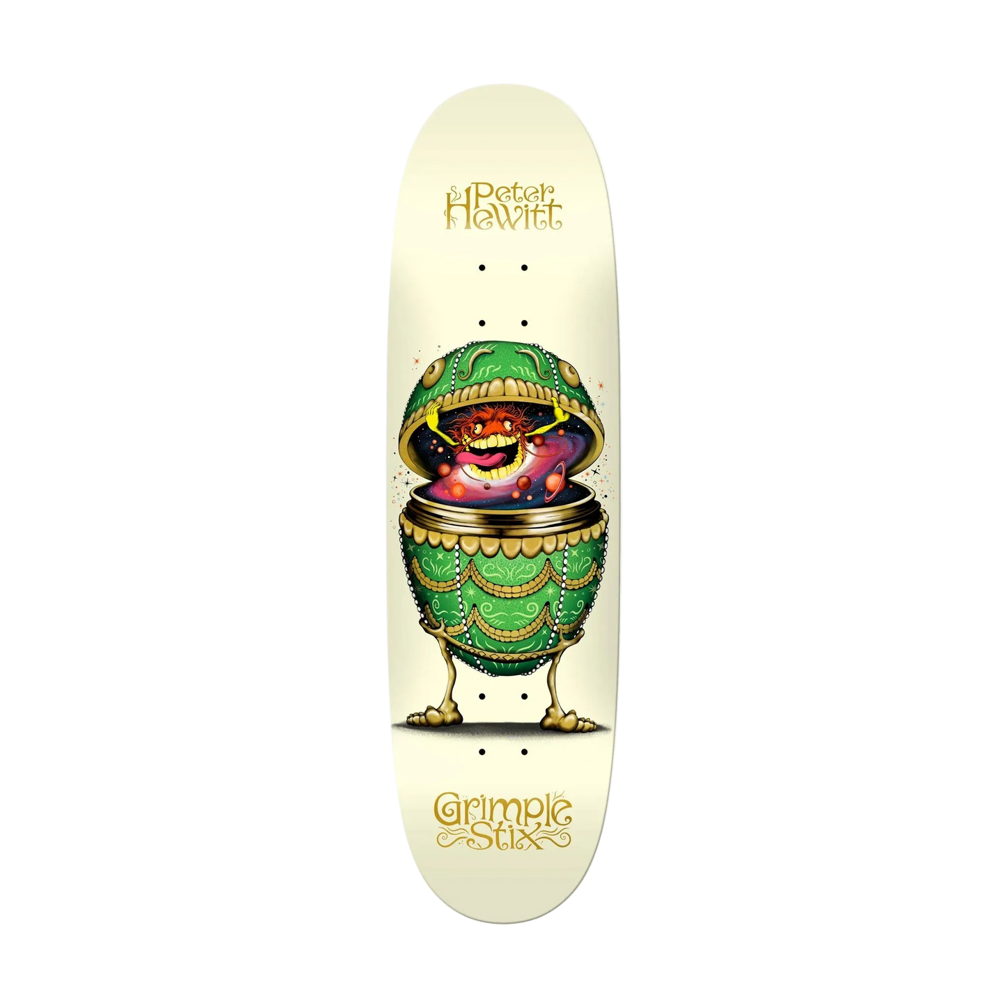 Grimple Stix - Hewitt Fabrage Egg 8.75" Egg Shaped Deck