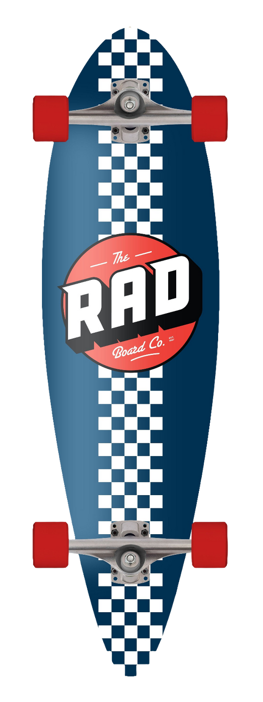 Rad - Checker Stripe Mini Pintail 9.0" Cruiser Complete