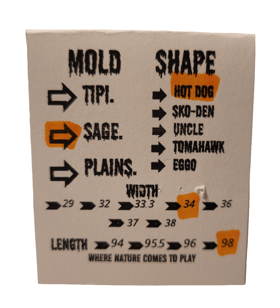 Treaty - Sage Hot Dog 34mm Fingerboard