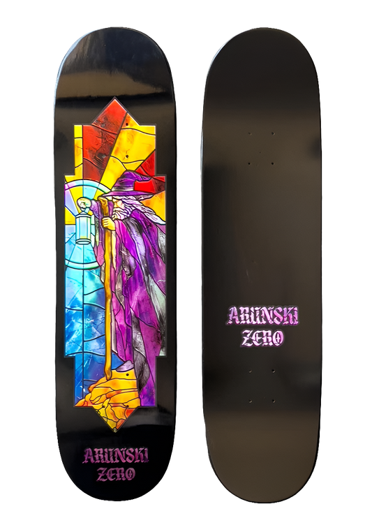Zero - Adam Arunski Stained Glass 8.5" Deck