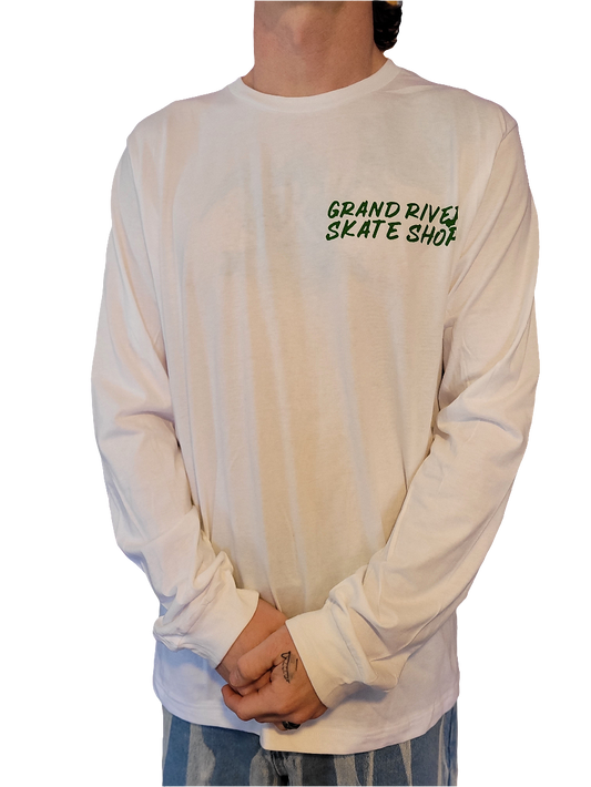 Grand River - Double Vision Long Sleeve Tee (White)