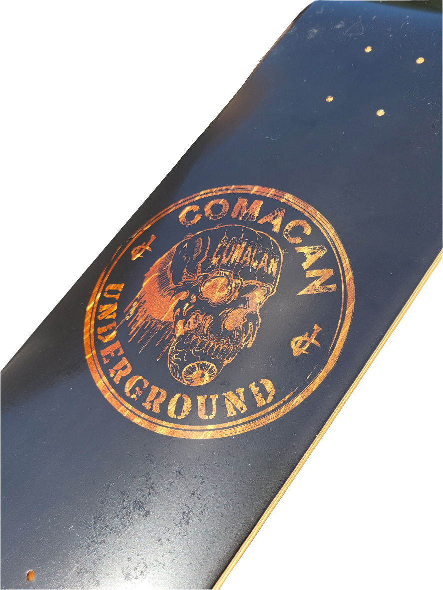 COMACAN - Skull Stamp 8.25" Shaped Deck