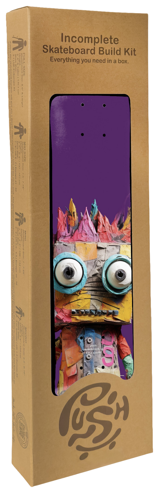 Push - Big Rag Doll 7.5" Incomplete Skateboard Build Kit