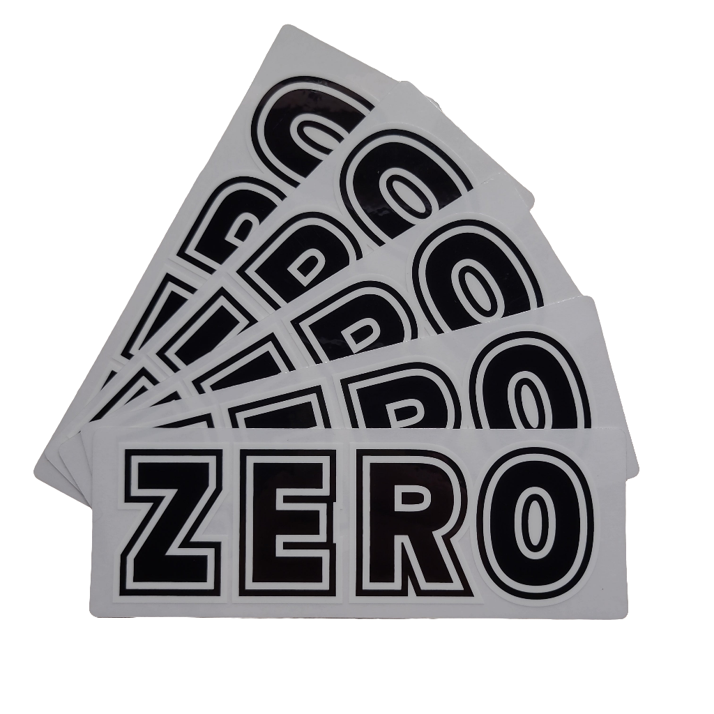 Zero Bold Sticker