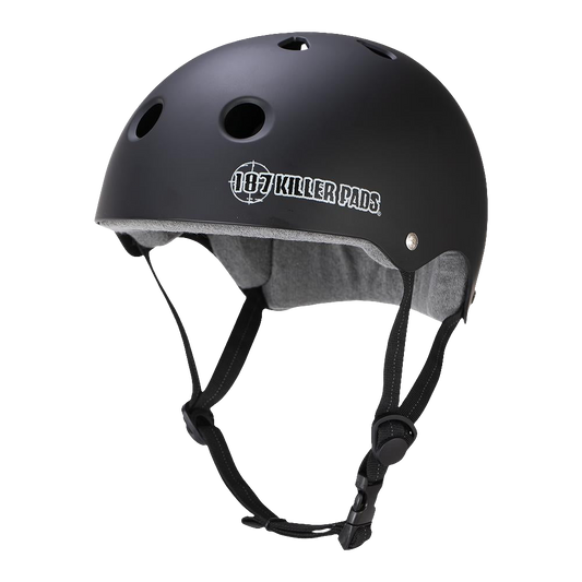 187 Killer Pads - Pro Skate Sweatsaver Helmet (Matte Black)