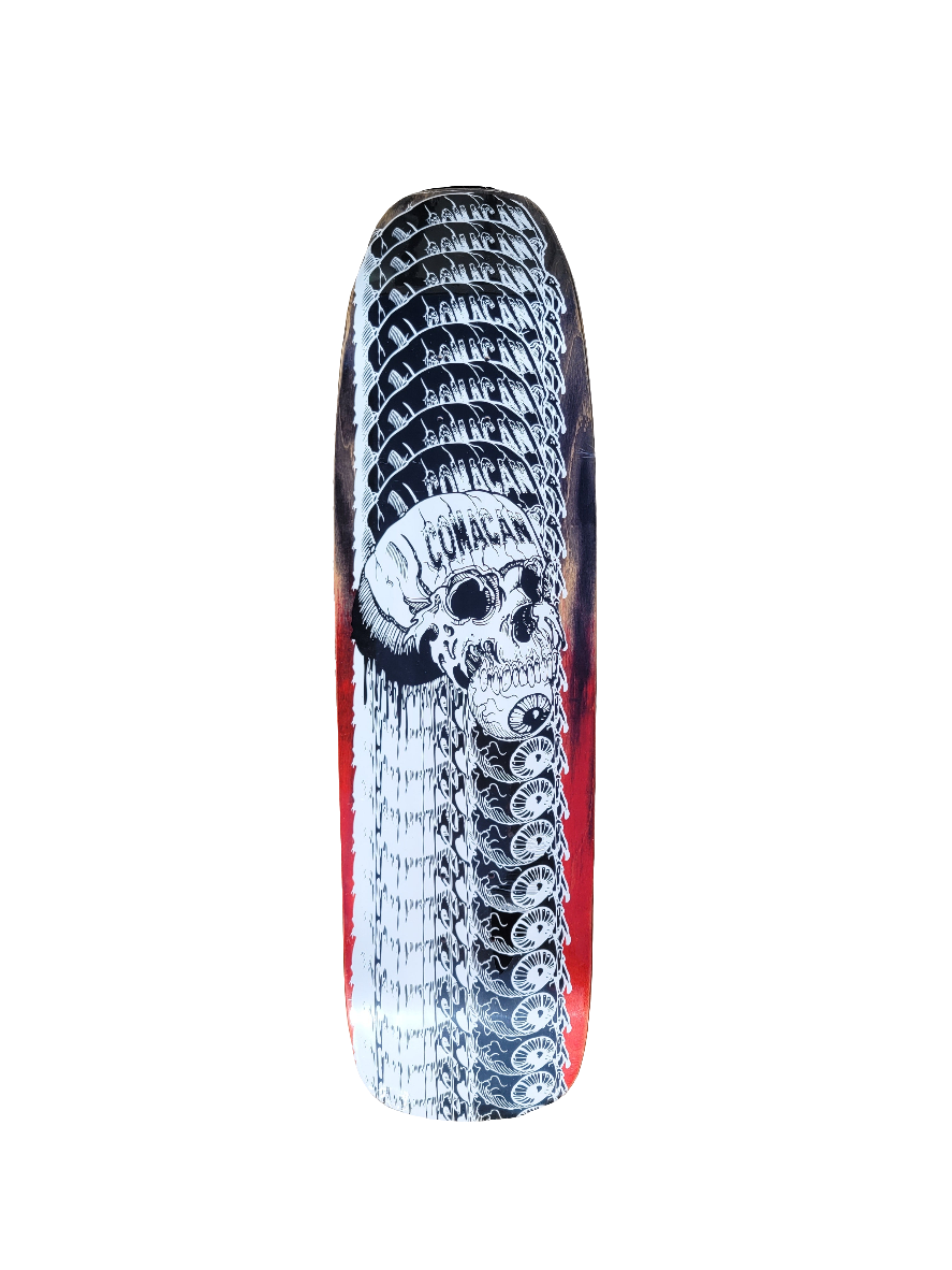 COMACAN - Stacked Skull Shovel 9.0" Shaped Deck