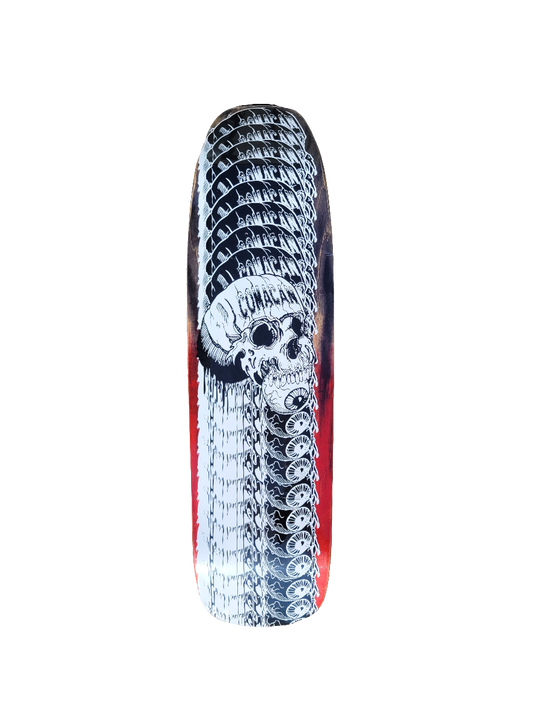 COMACAN - Stacked Skull Shovel 9.0" Shaped Deck