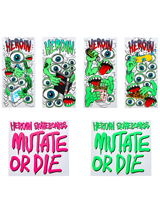 Heroin - Mutate Or Die Stickers