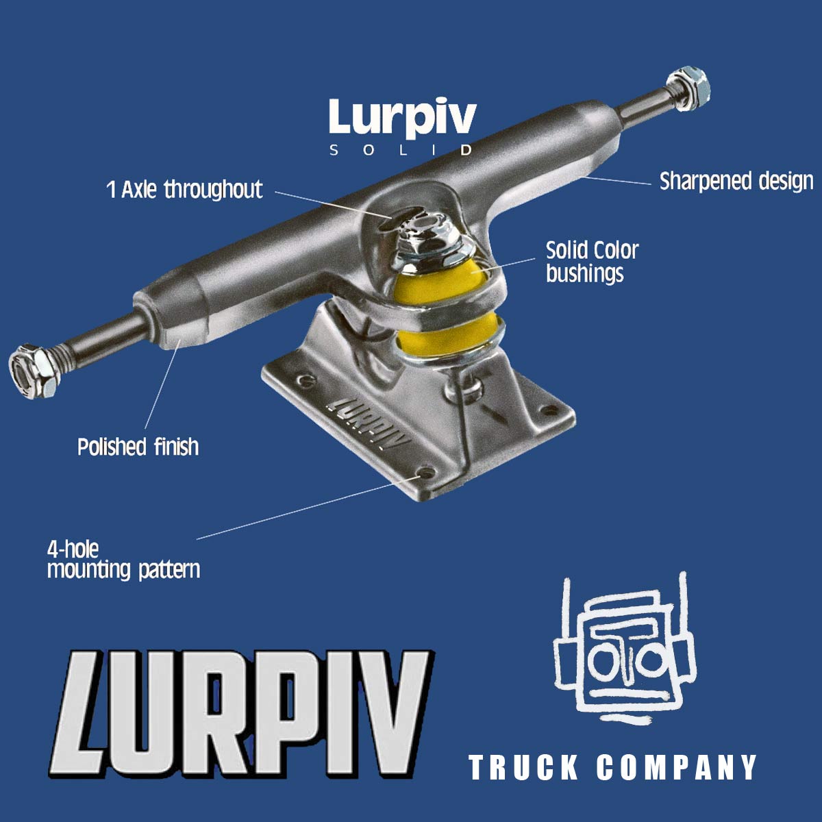 Lurpiv - 150mm Polished Trucks
