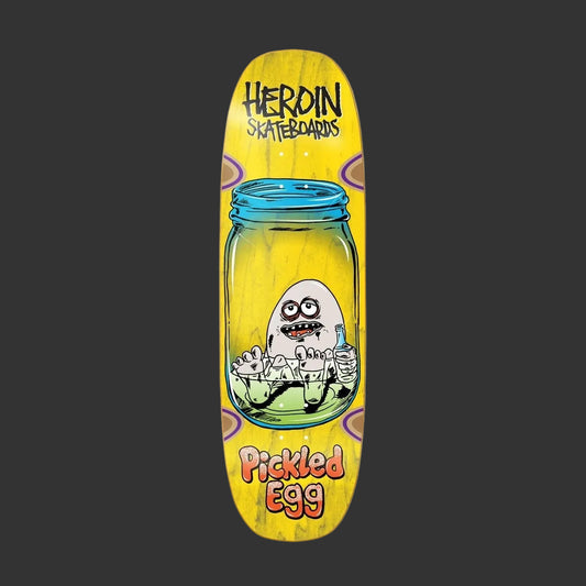 Heroin - Pickled Egg 9.0" Egg Shaped Deck