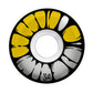 Retna - Yellow & Grey 54mm 100A Duro Wheels