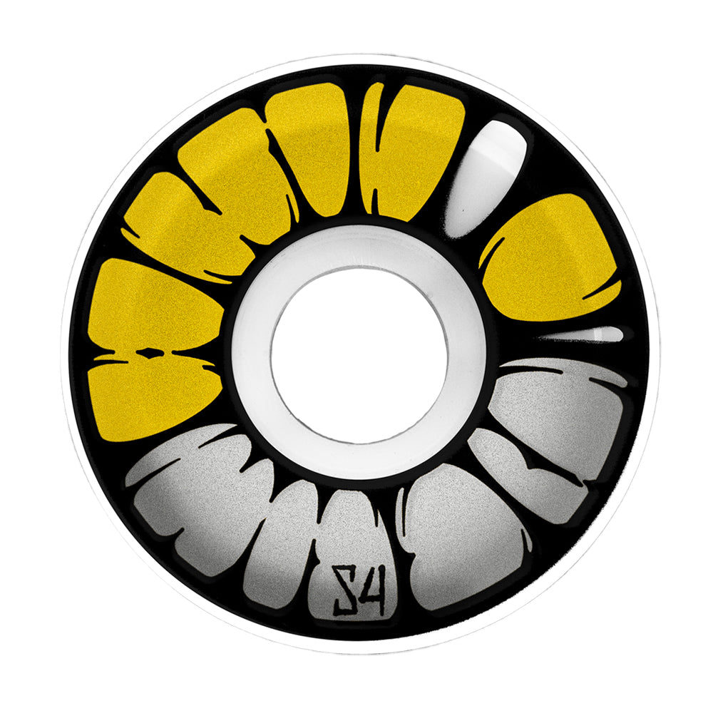 Retna - Yellow & Grey 54mm 100A Duro Wheels