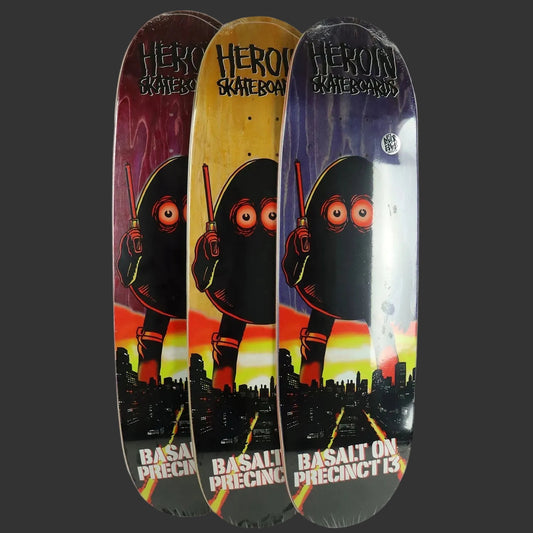 Heroin - Basalt On Precinct 13 8.75" Egg Shaped Deck