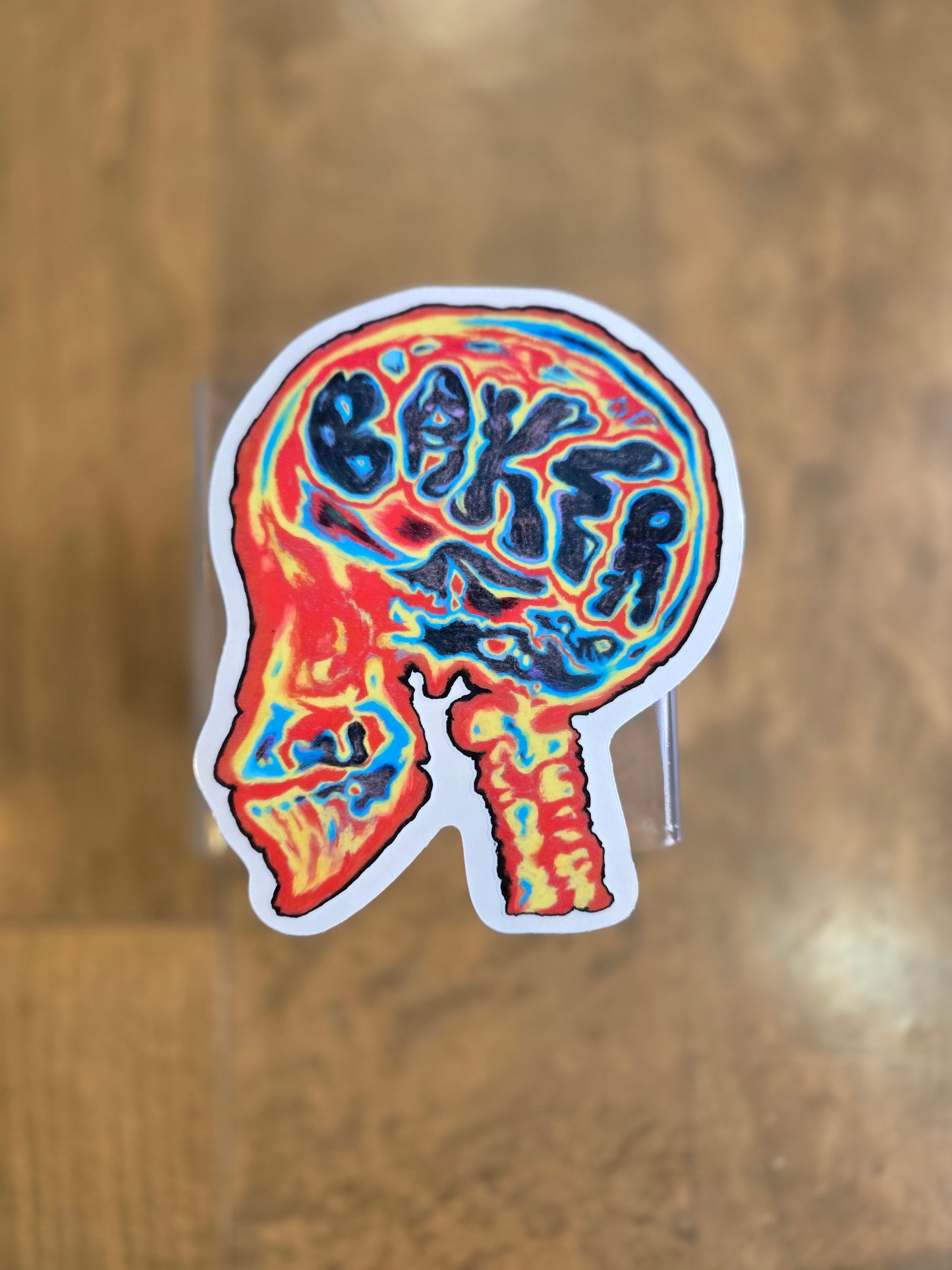 Baker - Brain Donor Stickers