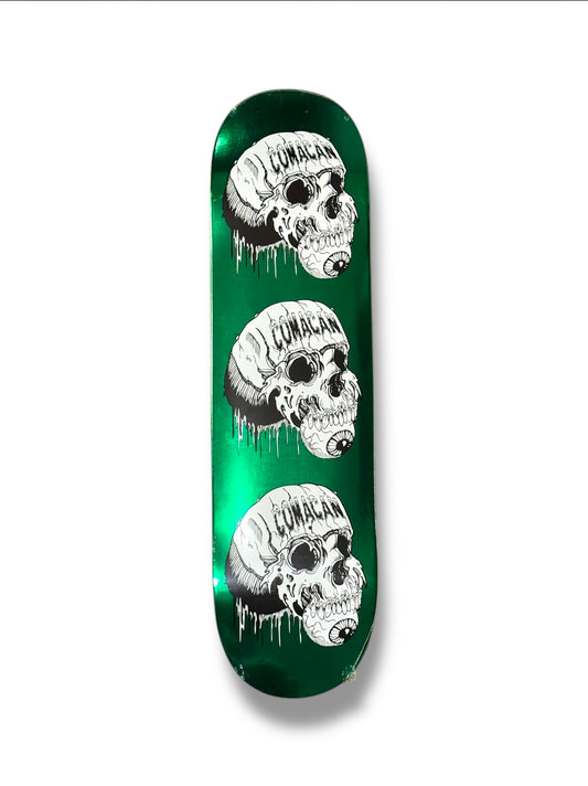 Comacan - Triple Skull Emerald Foil 8.5" Deck