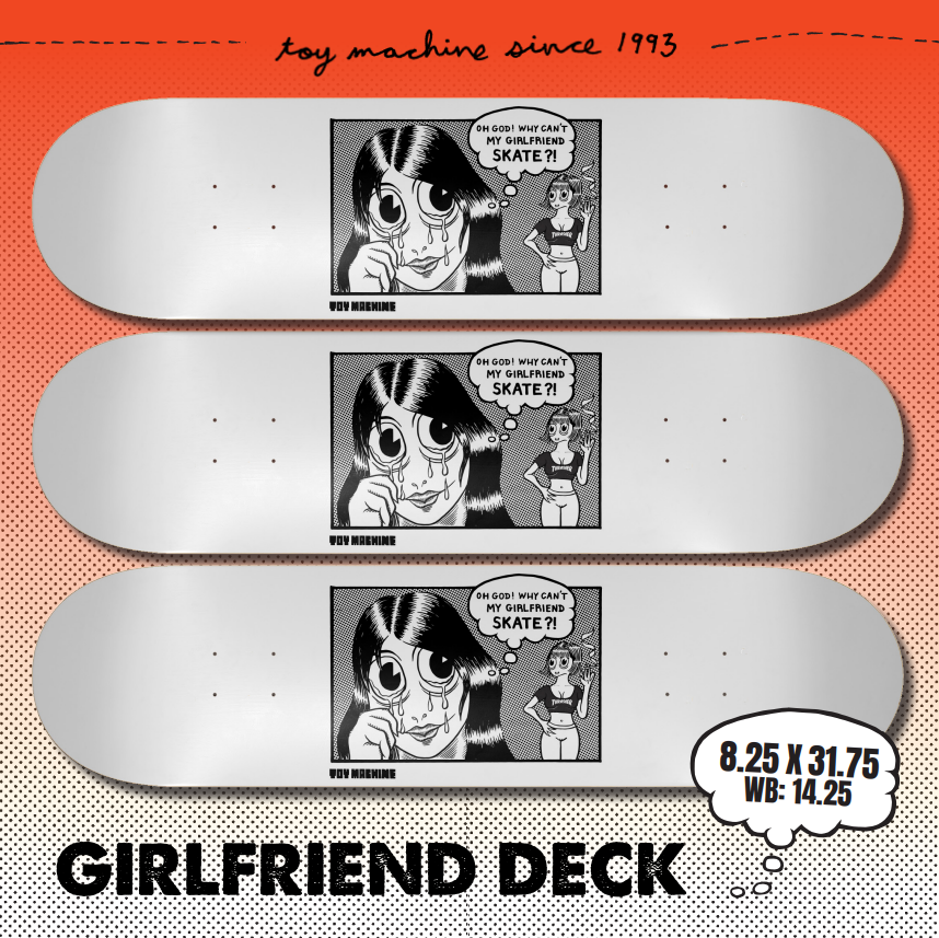 Toy Machine x Thrasher - Girlfriend 8.25" Deck