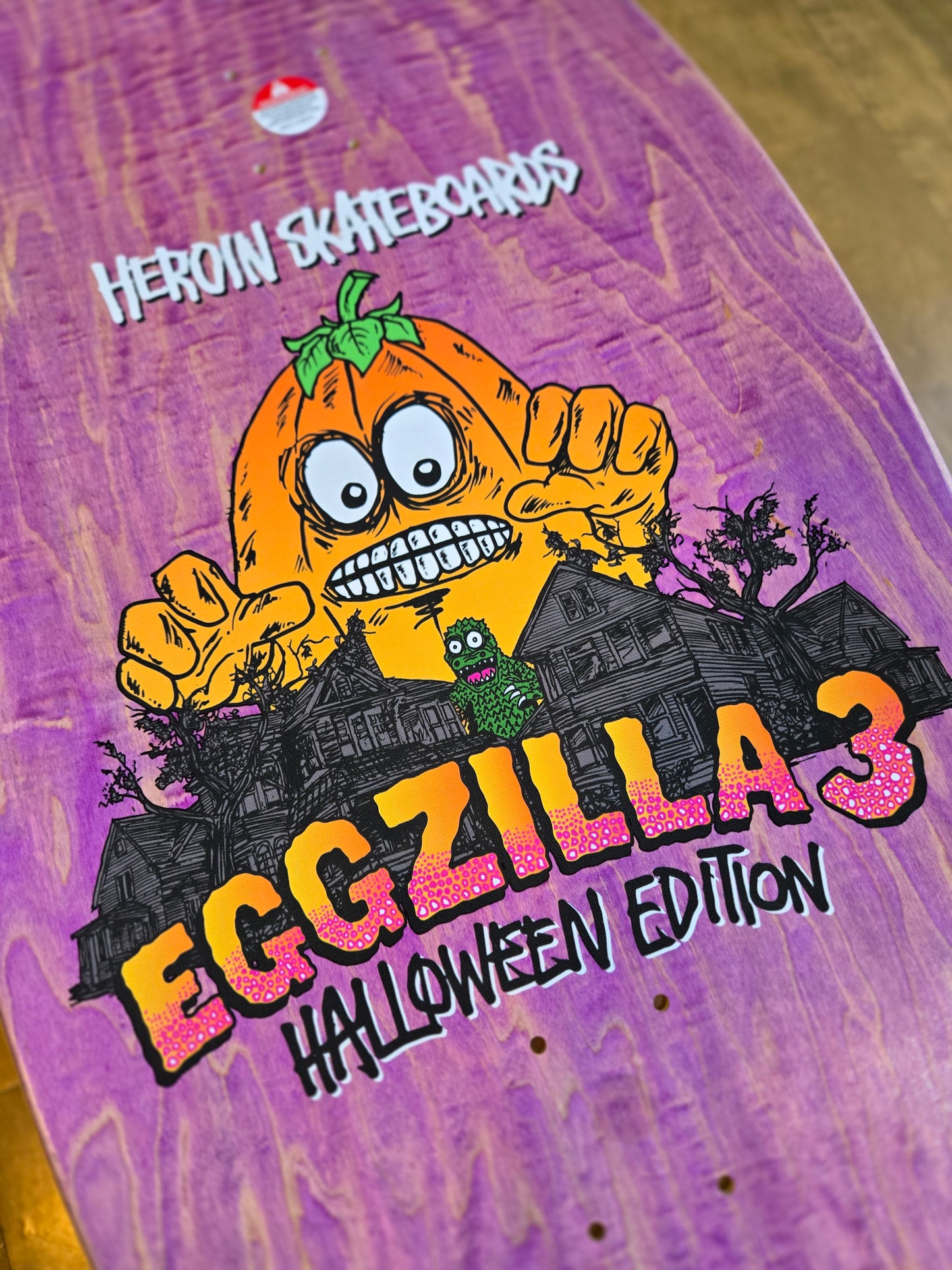 Heroin - Eggzilla 3 Shelloween 14.0" Egg-Shaped Deck