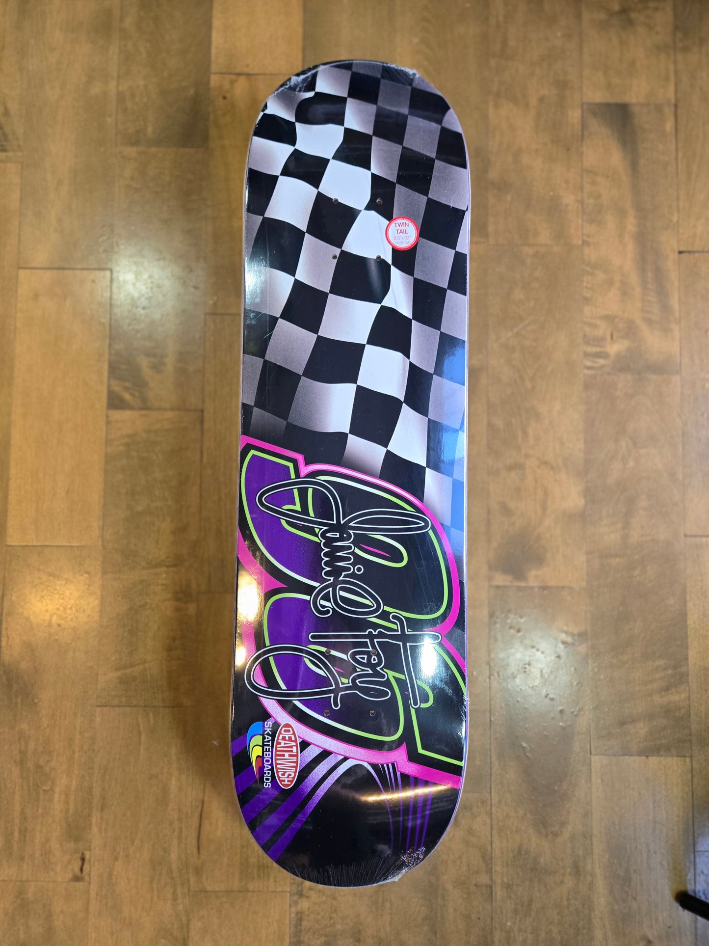 Deathwish - Jamie Foy Checkered 8.5" Twin Tail Deck