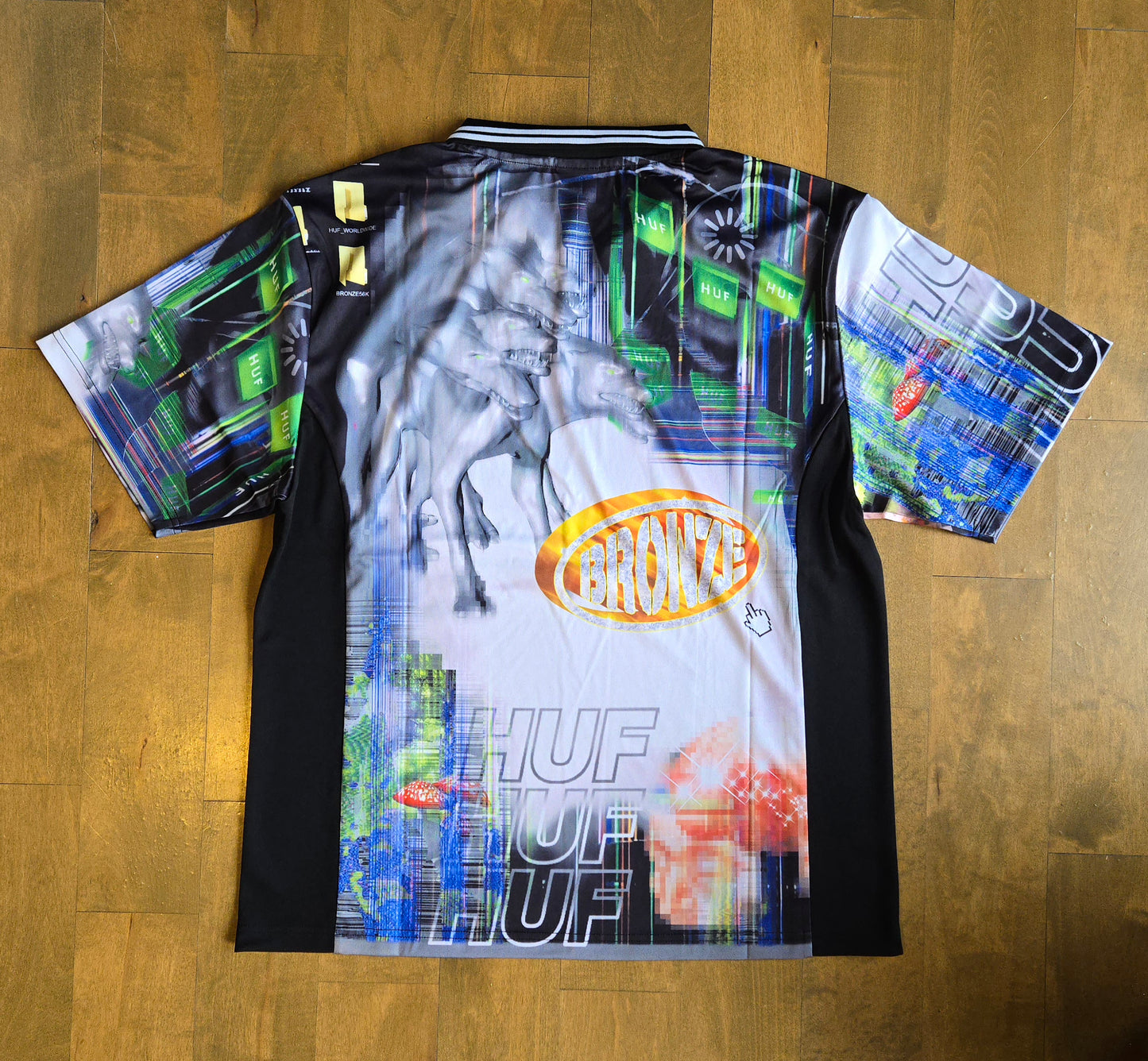 HUF x Bronze56K - Glitched Soccer Jersey