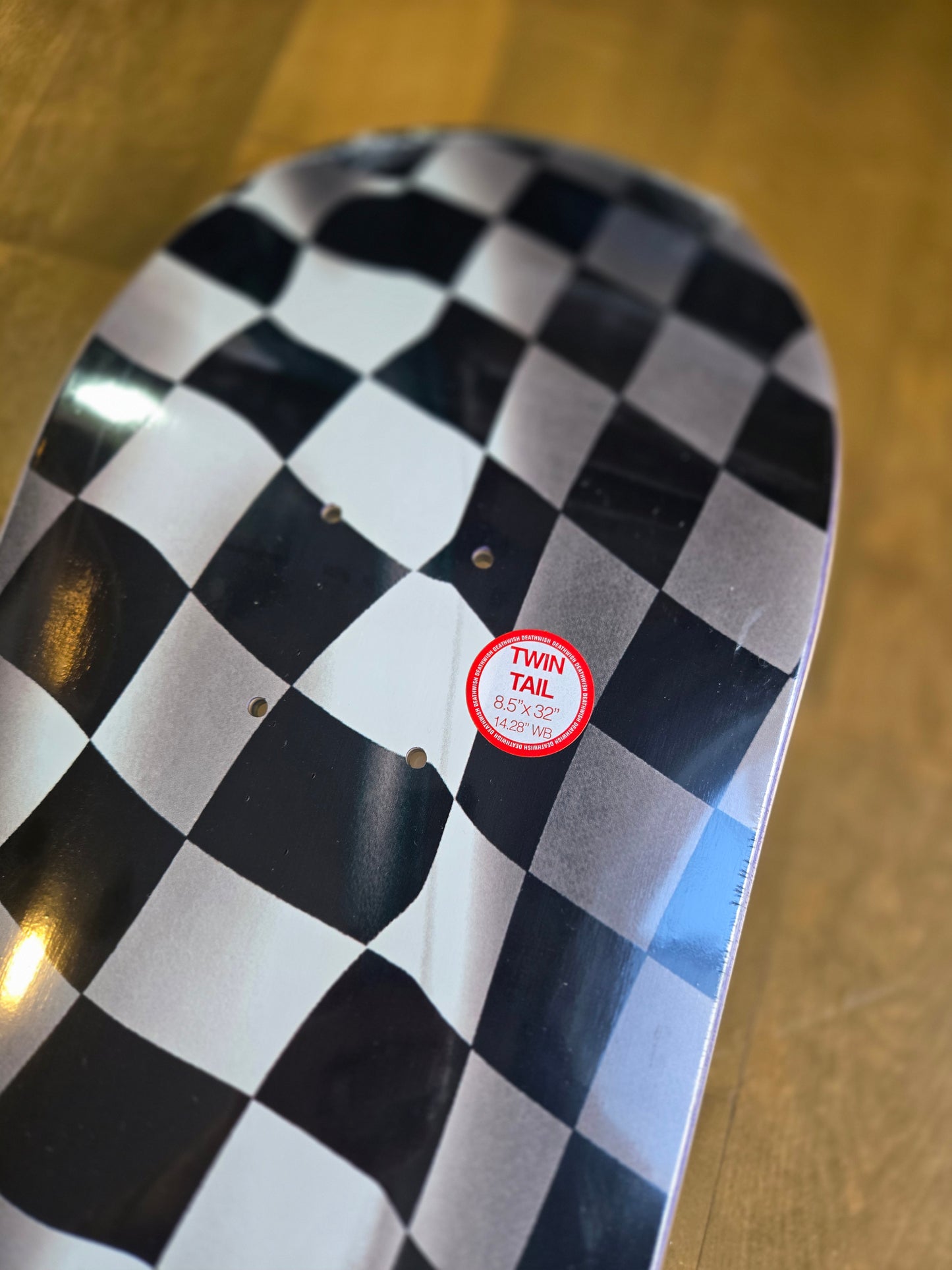 Deathwish - Jamie Foy Checkered 8.5" Twin Tail Deck