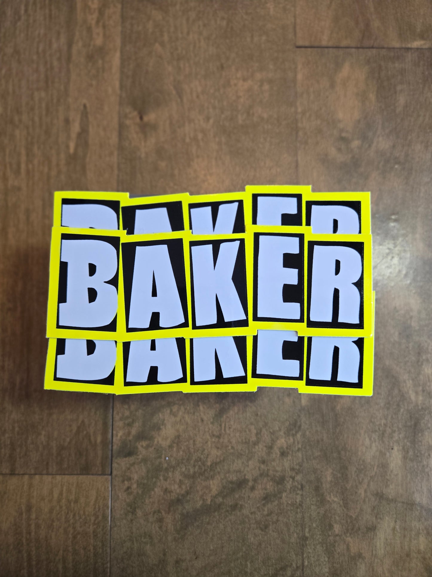 Baker - Neon Logo Stickers