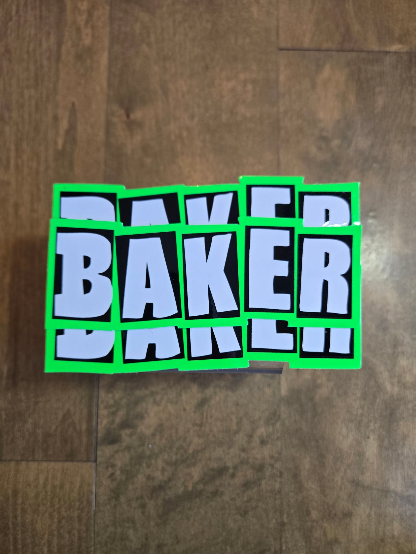 Baker - Neon Logo Stickers