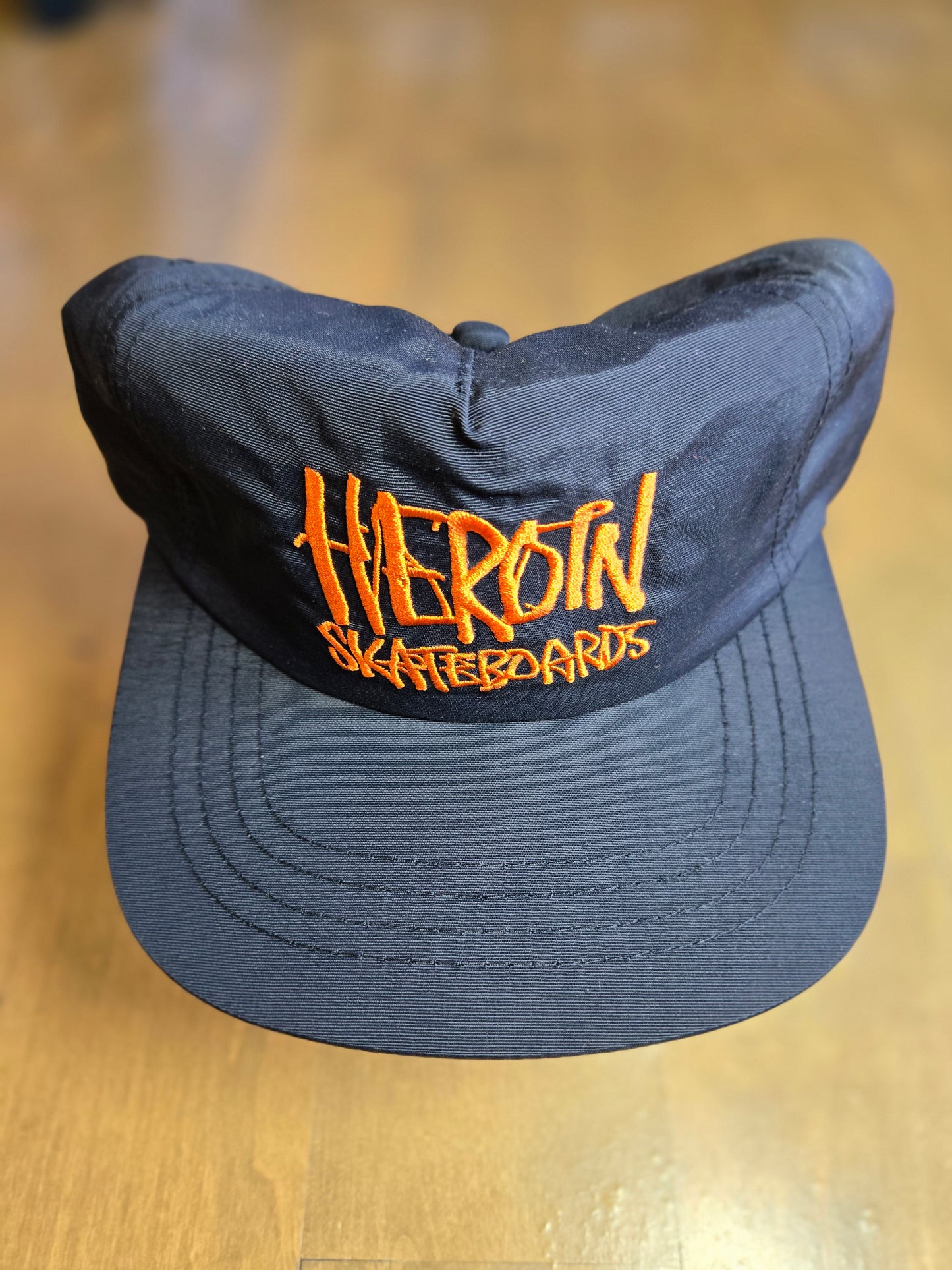 Heroin - Orange Script Snapback Hat