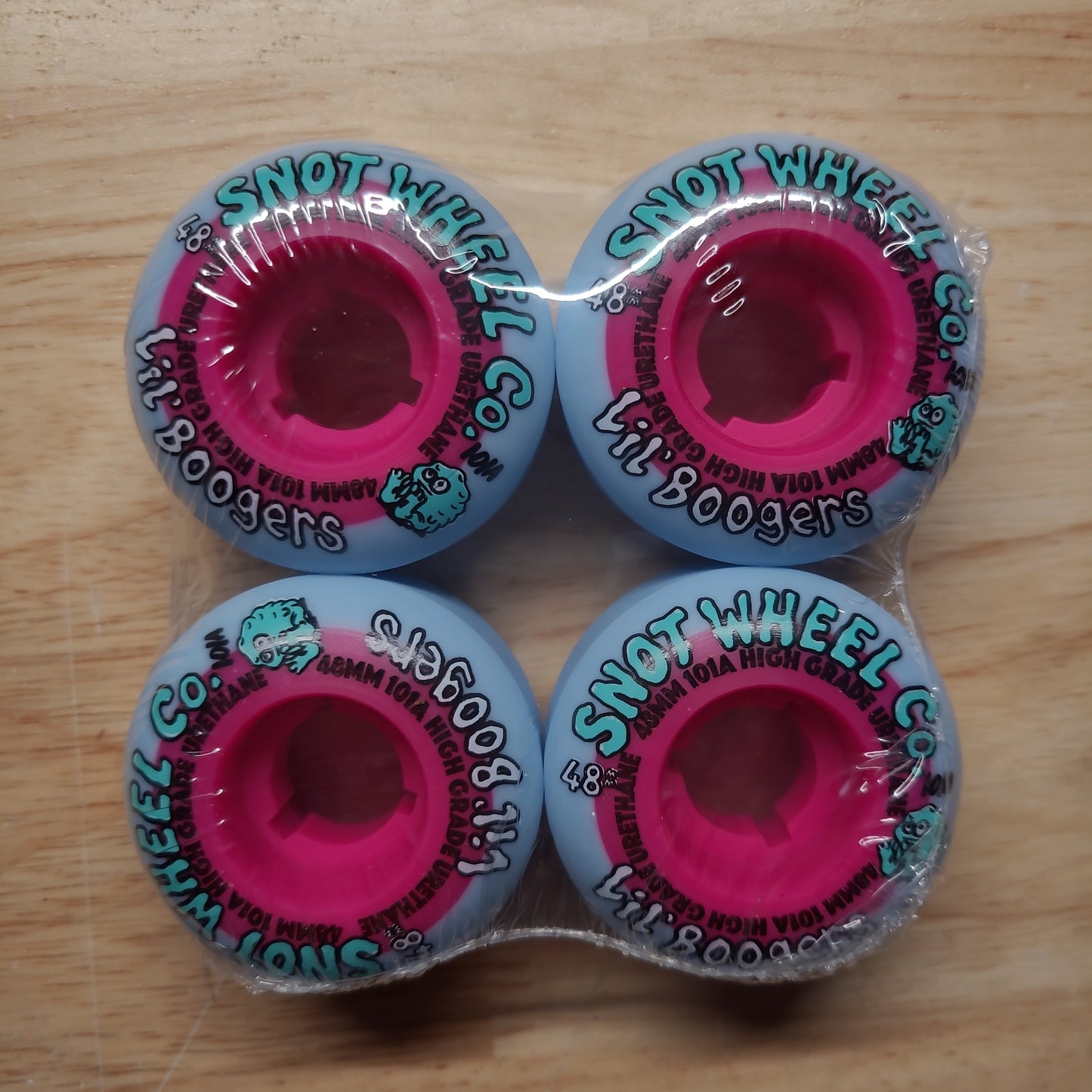 Snot Wheels - Lil Boogers 48mm 101A (Teal & Pink)