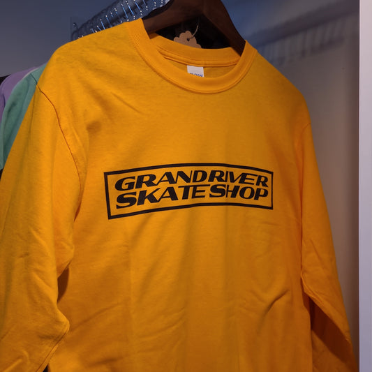 Grand River - Box Logo Long-Sleeve (Yellow)