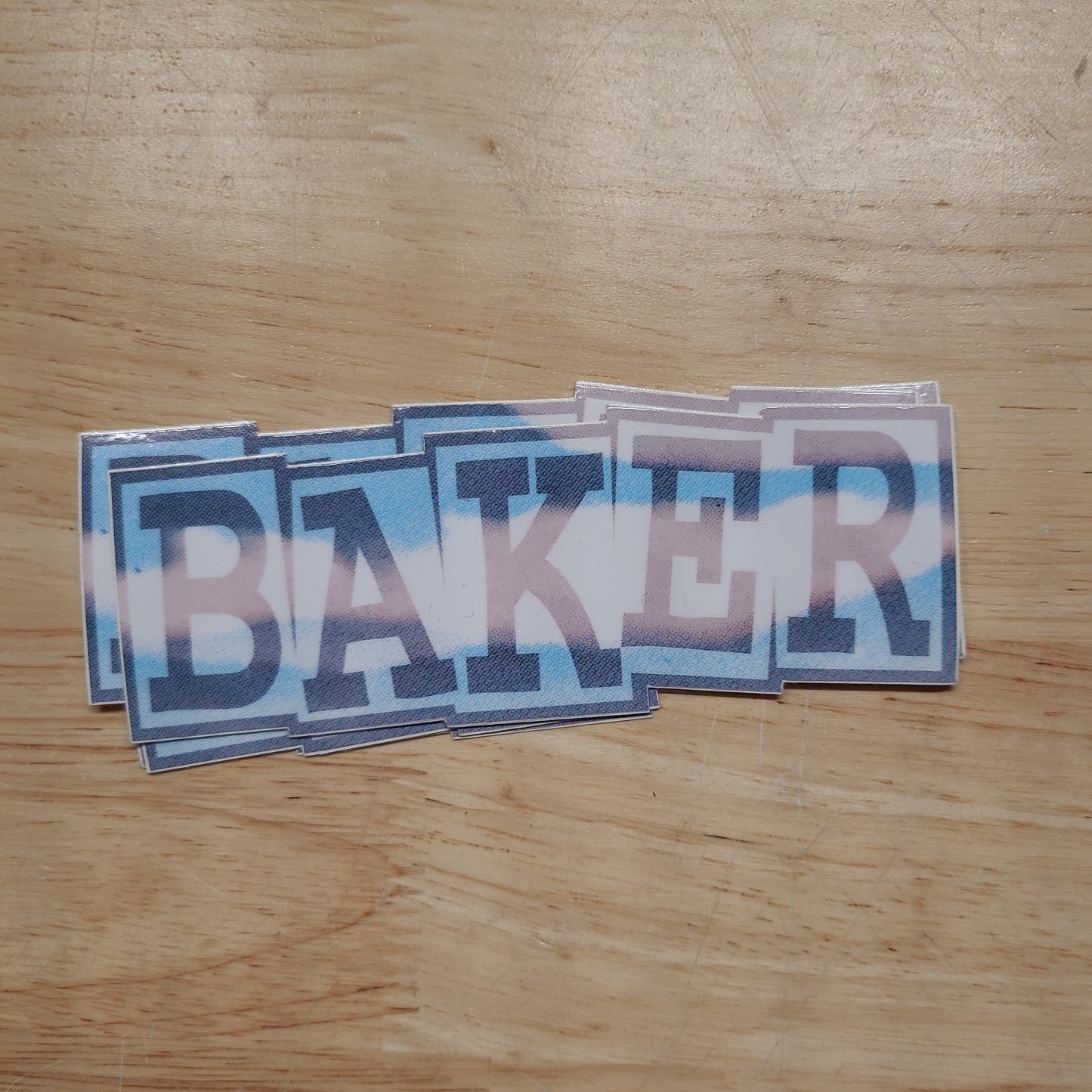 Baker - Ribbon Logo 5.0" Stickers