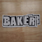 Baker - 8.5" x 3" Logo Sticker