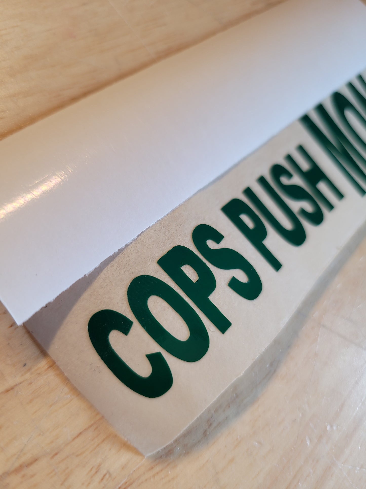 Cops Push Mongo Vinyl Sticker