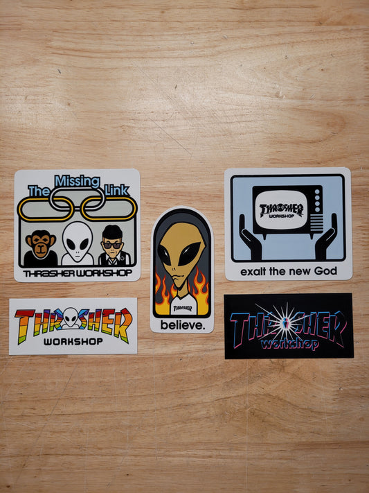 Thrasher x Alien Workshop Stickers